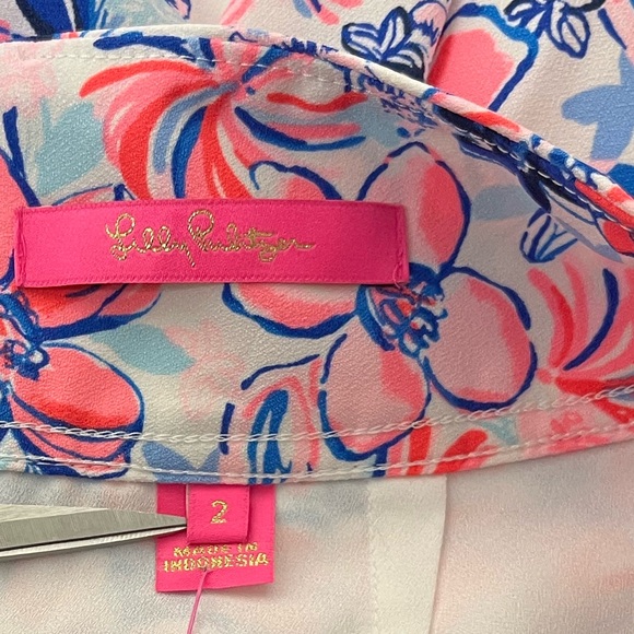 Lilly Pulitzer Jonas Skort Resort White Party Like A Lob-star size 2 - Picture 11 of 11